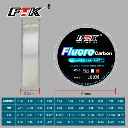 Fluorocarbones FTK 0.14-0.50mm 100m