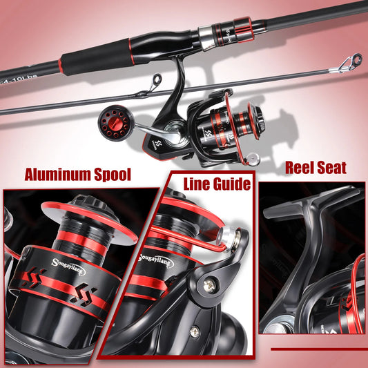 Combo Canne Spinning 3 - 15g + Moulinet Spinning SOUGAYILANG