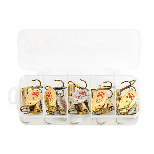 Cuillères Tournantes de Pêche 7g x10