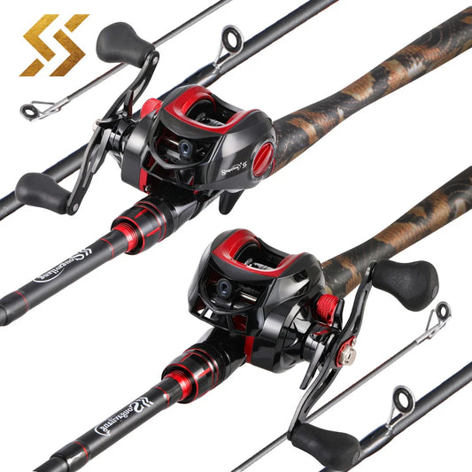 Combo Premium Canne Casting 3-20g + Moulinets Casting SOUGAYILANG